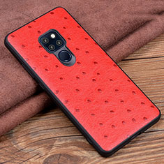 Funda Lujo Cuero Carcasa R05 para Huawei Mate 20 Rojo