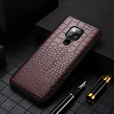 Funda Lujo Cuero Carcasa R05 para Huawei Mate 20 X 5G Marron