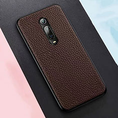 Funda Lujo Cuero Carcasa R05 para Xiaomi Mi 9T Pro Marron