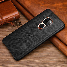 Funda Lujo Cuero Carcasa R06 para Huawei Mate 20 Negro