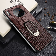 Funda Lujo Cuero Carcasa R06 para Huawei Mate 30E Pro 5G Marron