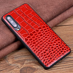 Funda Lujo Cuero Carcasa R06 para Xiaomi Mi A3 Rojo