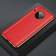 Funda Lujo Cuero Carcasa R07 para Huawei Mate 30 Pro 5G Rojo