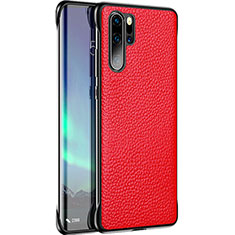 Funda Lujo Cuero Carcasa R07 para Huawei P30 Pro New Edition Rojo