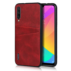 Funda Lujo Cuero Carcasa R08 para Xiaomi Mi A3 Rojo Rosa