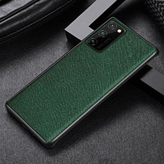 Funda Lujo Cuero Carcasa R09 para Huawei Honor V30 5G Verde