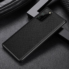 Funda Lujo Cuero Carcasa R09 para Huawei Honor V30 Pro 5G Negro