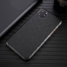 Funda Lujo Cuero Carcasa S01 para Apple iPhone 11 Pro Negro