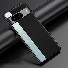 Funda Lujo Cuero Carcasa S01 para Google Pixel 8 5G Negro