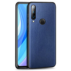 Funda Lujo Cuero Carcasa S01 para Huawei Enjoy 10 Plus Azul