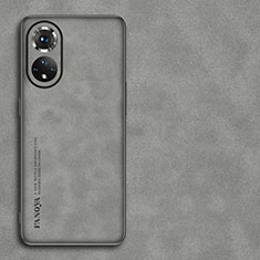 Funda Lujo Cuero Carcasa S01 para Huawei Honor 50 Pro 5G Gris