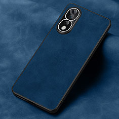 Funda Lujo Cuero Carcasa S01 para Huawei Honor 80 Pro 5G Azul