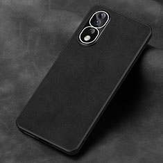 Funda Lujo Cuero Carcasa S01 para Huawei Honor 80 Pro 5G Negro