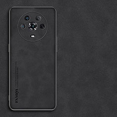 Funda Lujo Cuero Carcasa S01 para Huawei Honor Magic4 5G Negro