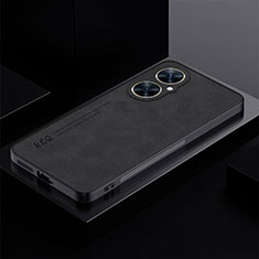 Funda Lujo Cuero Carcasa S01 para Huawei Nova 11i Negro