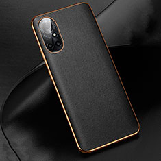 Funda Lujo Cuero Carcasa S01 para Huawei Nova 8 5G Negro