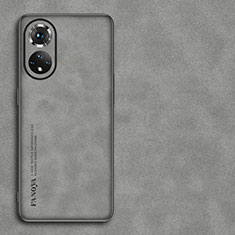 Funda Lujo Cuero Carcasa S01 para Huawei Nova 9 Gris