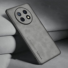 Funda Lujo Cuero Carcasa S01 para Huawei Nova Y91 Gris