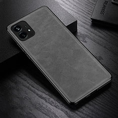 Funda Lujo Cuero Carcasa S01 para Nothing Phone 1 Gris