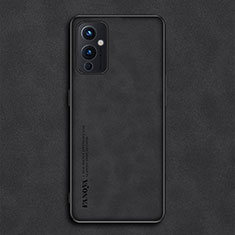 Funda Lujo Cuero Carcasa S01 para OnePlus 9 5G Negro