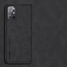 Funda Lujo Cuero Carcasa S01 para OnePlus 9R 5G Negro