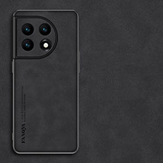 Funda Lujo Cuero Carcasa S01 para OnePlus Ace 2 Pro 5G Negro