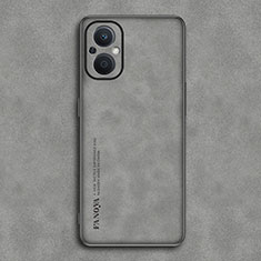 Funda Lujo Cuero Carcasa S01 para OnePlus Nord N20 5G Gris