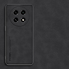 Funda Lujo Cuero Carcasa S01 para Oppo A2 Pro 5G Negro