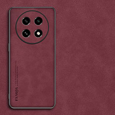 Funda Lujo Cuero Carcasa S01 para Oppo A2 Pro 5G Rojo