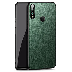 Funda Lujo Cuero Carcasa S01 para Oppo A31 Verde