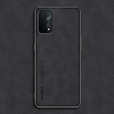 Funda Lujo Cuero Carcasa S01 para Oppo A74 5G Negro