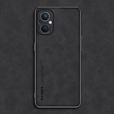 Funda Lujo Cuero Carcasa S01 para Oppo A96 5G Negro