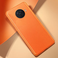 Funda Lujo Cuero Carcasa S01 para Oppo Ace2 Naranja