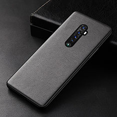 Funda Lujo Cuero Carcasa S01 para Oppo Reno2 Negro