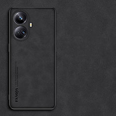 Funda Lujo Cuero Carcasa S01 para Realme 10 Pro+ Plus 5G Negro