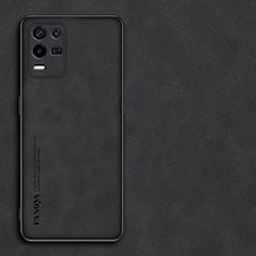 Funda Lujo Cuero Carcasa S01 para Realme 8 5G Negro