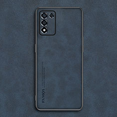 Funda Lujo Cuero Carcasa S01 para Realme 9 SE 5G Azul