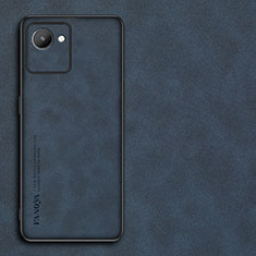 Funda Lujo Cuero Carcasa S01 para Realme C30 Azul