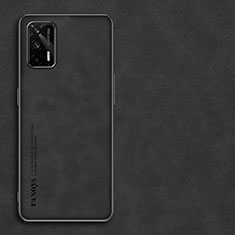 Funda Lujo Cuero Carcasa S01 para Realme GT 5G Negro