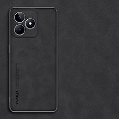 Funda Lujo Cuero Carcasa S01 para Realme Narzo N53 Negro