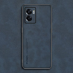 Funda Lujo Cuero Carcasa S01 para Realme Q5i 5G Azul