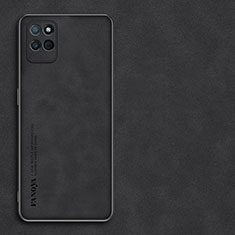 Funda Lujo Cuero Carcasa S01 para Realme V11 5G Negro