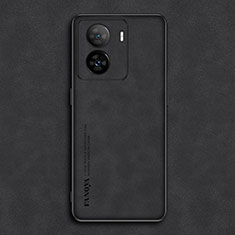 Funda Lujo Cuero Carcasa S01 para Vivo iQOO Z7 5G Negro