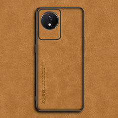 Funda Lujo Cuero Carcasa S01 para Vivo Y11 (2023) Naranja