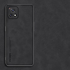 Funda Lujo Cuero Carcasa S01 para Vivo Y72 India Negro