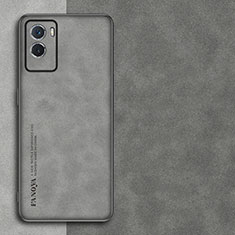 Funda Lujo Cuero Carcasa S01 para Vivo Y72t Gris