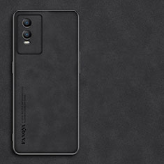 Funda Lujo Cuero Carcasa S01 para Vivo Y74s 5G Negro