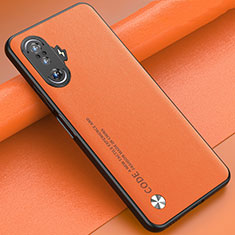 Funda Lujo Cuero Carcasa S01 para Xiaomi Poco F3 GT 5G Naranja