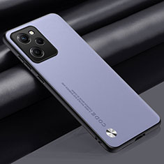 Funda Lujo Cuero Carcasa S01 para Xiaomi Poco X5 Pro 5G Purpura Claro