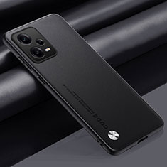 Funda Lujo Cuero Carcasa S01 para Xiaomi Redmi Note 12 5G Negro